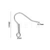 304 Stainless Steel Earring Hooks STAS-S111-008-3