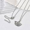 304 Stainless Steel Ginkgo Leaf Pendant Necklaces SA-CBA5A8D-05P-2