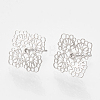 Brass Stud Earrings KK-S345-276P-1