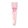 Bowknot Print Transparent PE Cone Flower Sleeves ABAG-FZC0002-001F-7