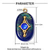 304 Stainless Steel Resin Pendants STAS-OY012-56G-2