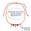 Christmas Alloy & Acrylic Pendant Braided Polyester Cord Necklaces FS-WG3DBCD-09-1