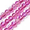 Synthetic Moonstone Beads Strands LS-G-F143-8mm-11-1