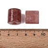 Synthetic Strawberry Quartz European Beads G-P520-05I-2