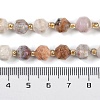 Natural Fossil Coral Beads Strands G-O201B-113F-5