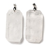 Natural Quartz Crystal Pendants G-H286-05P-01-2