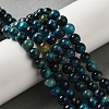 Grade AB+ Dyed Natural Tiger Eye Beads Strands X-G-G102-A02-02-2