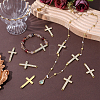 12Pcs Religion Alloy Crystal Rhinestone Connector Charms FIND-PH0038-15G-4
