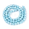 Anti-Tarnish Electroplate Glass Beads Strands GLAA-N057-6mm-09-2