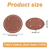 TPR Plastic Imitation Leather Bag Bottoms Set FIND-WH0013-95-6