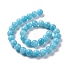 Natural Mashan Jade Round Beads Strands G-D263-12mm-XS20-5