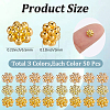 150Pcs 3 Colors Zinc Alloy Cabochons KK-SC0007-71A-2