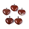 Natural Red Jasper Pendants G-N362-05P-12-1