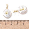 Natural Baroque Keshi Pearl Pendants PALLOY-JF05474-3