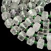 Natural Green Quartz Beads Strands G-G453-G02-7x12mm-4