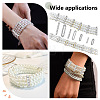 120Pcs 4 Styles Alloy Crystal Rhinestone Spacer Bars FIND-ME0004-07S-5