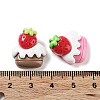 Opaque Resin Imitation Food Cabochons RESI-G085-05-3