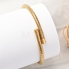 304 Stainless Steel Spring Bangles for Women BJEW-Z086-01G-01-1