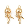 Ocean Theme Brass Micro Pave Cubic Zirconia Pendants KK-F902-08J-G-1