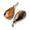 Natural Tiger Eye Pendants G-L614-D03-P04-2