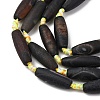 Natural Banded Agate Beads Strands G-B177-A01-01-4