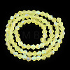 Imitate Austrian Crystal Bicone Frosted Glass Beads Strands LS-GLAA-F029-TM3mm-A21-3