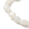 Natural Rainbow Moonstone Beads Stretch Bracelet for Kids BJEW-JB07031-01-5