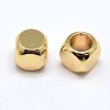 Brass Cube Beads X-KK-M085-A-07G-NR-2