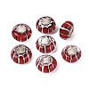Handmade Lampwork & Brass Core European Beads LAMP-N044-01S-03-1