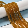 Imitate Austrian Crystal Frosted Glass Beads Strands EGLA-A039-T6mm-MD28-2