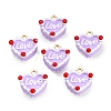 Alloy Enamel Charms AL-CBAC5EF-04G-02-1