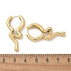 Rack Plating Brass Melting Drop Hoop Earrings for Women X-EJEW-Z019-19G-5