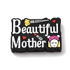 Mother's Day Silicone Focal Beads SIL-G013-01H-1