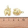 Brass Micro Pave Cubic Zirconia Pendants KK-Q071-04G-3