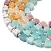 Natural Dyed White Jade & Quartz Crystal & Howlite & Yellow Aventurine & Rhodonite Beads Strands G-H333-03D-7