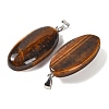 Natural Tiger Eye Pendants GG-CBACB71-01P-11-2