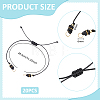 20Pcs Waxed Polyester Cord Bracelets Making AJEW-UN00046-3