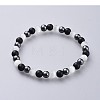 Cat Eye Stretch Bracelets X-BJEW-JB04591-01-1