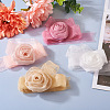 4Pcs 4Colors Cloth Rose Ribbon Chokers FIND-TA0002-27-8