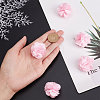 40Pcs Polyester Fabric Flowers FIND-CP0001-07B-3