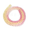 Transparent Painted Glass Beads Strands X1-DGLA-A034-T4mm-A07-5