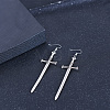 Fashionable Vintage Sword-Shaped Earrings ZZ1377-1