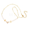 Natural Lemon Quartz(Heated) Chip and Rice Natural Pearl Beaded Necklaces GG-CBA3297-15G-B-4
