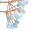 Natural Aquamarine Chips Tree of Life Decorations DJEW-C016-02J-2