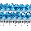Electroplate Transparent Glass Beads Strands EGLA-A035-T10mm-A08-4
