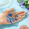 Star Resin & Shell Keychains KEYC-TAC00087-01W-5