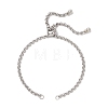 304 Stainless Steel Rolo Chain Slider Bracelet Making AJEW-JB01503-01-1