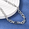 5.5MM 201 Stainless Steel Textured Figaro Chain Necklaces for Unisex NJEW-K302-17P-3