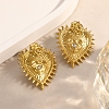 Valentine's Day 304 Stainless Steel Rhinestone Stud Earrings for Women EJEW-L315-02G-2