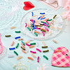 100Pcs Two Tone Acrylic Beads MACR-TA0002-80-5